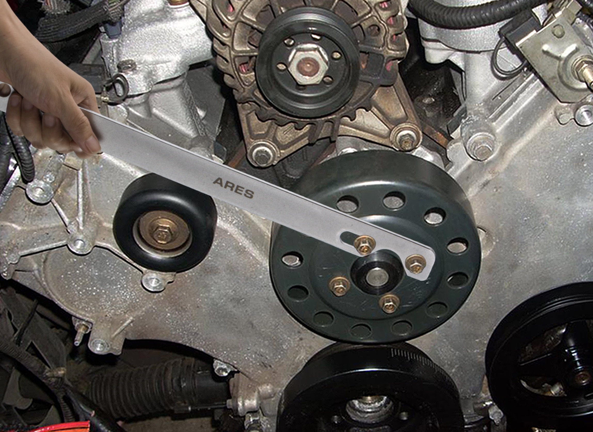 2pc Fan Clutch Wrench Set 32mm Wrench Water Pump Holder Removal